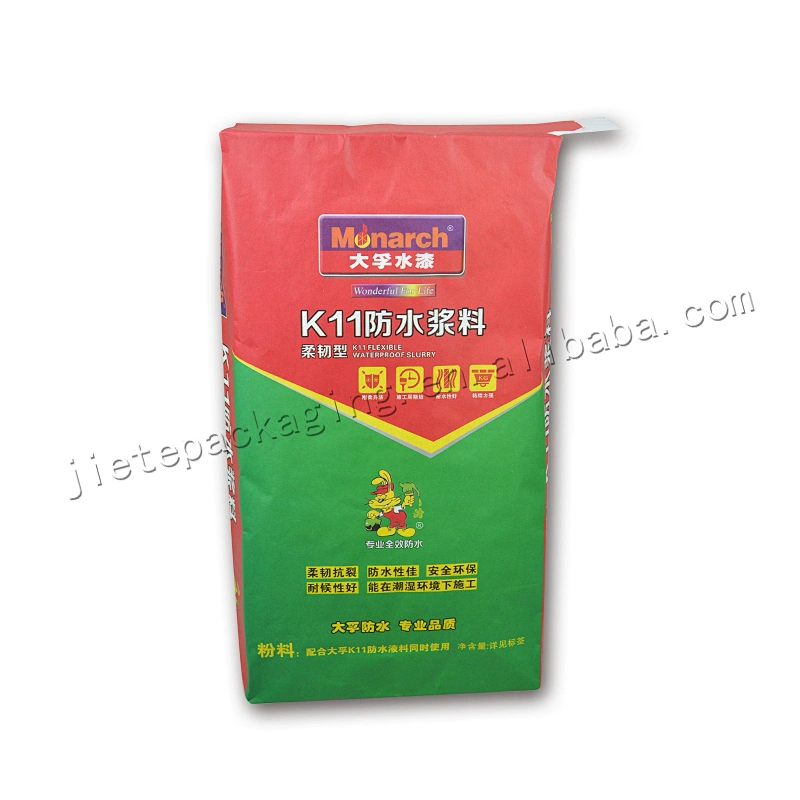 Building use moisture proof stand up multilayer kraft paper cement packaging bag for wall putty powder ,lime, gypsum, asphalt