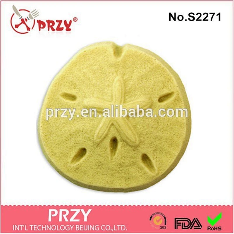 Sand Dollar silicone soap molds for soap making