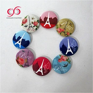 Factory Supply Color Printing plastic name badge low-cost custom button badges