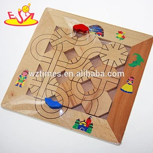 Wholesale kids wooden maze game cheap baby wooden maze game hottest wooden maze game W14A110