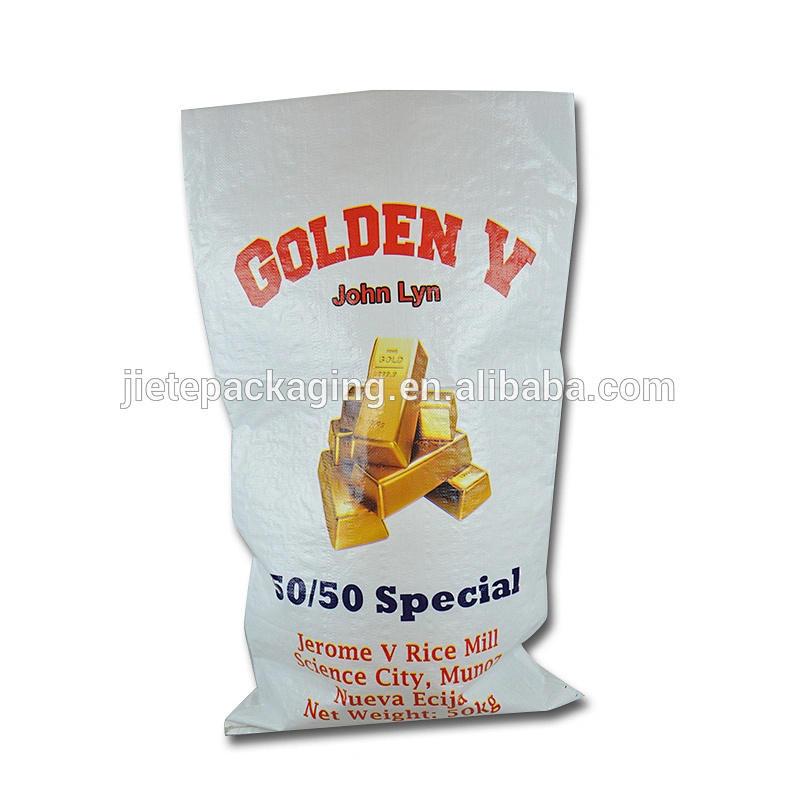 25kg grain, flour, rice, wheat, fertilizer pp woven bag with color printing