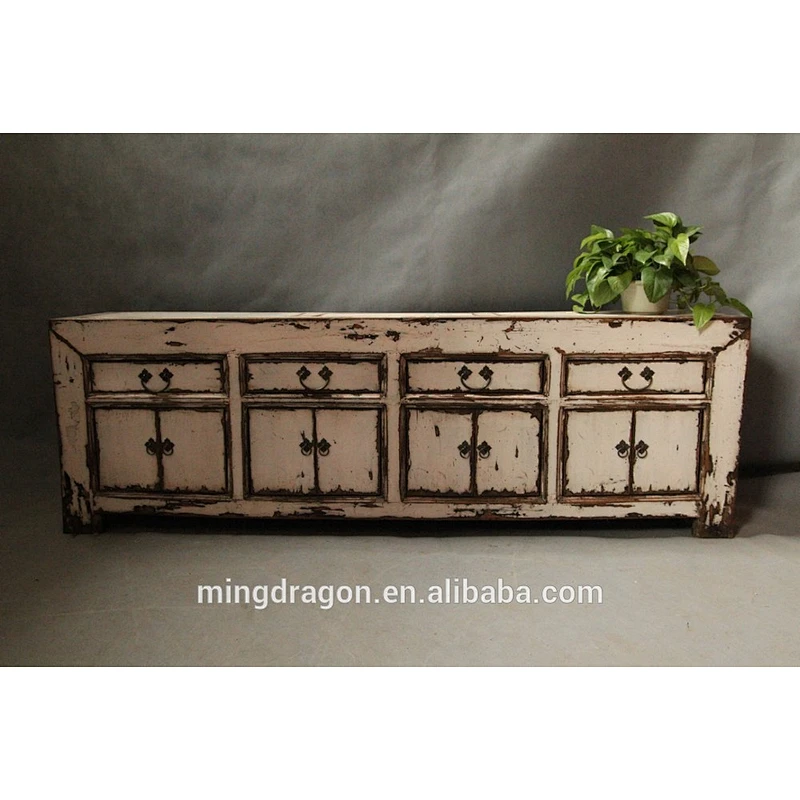 Chinese Antique Distressed TV Cabinet 12062703