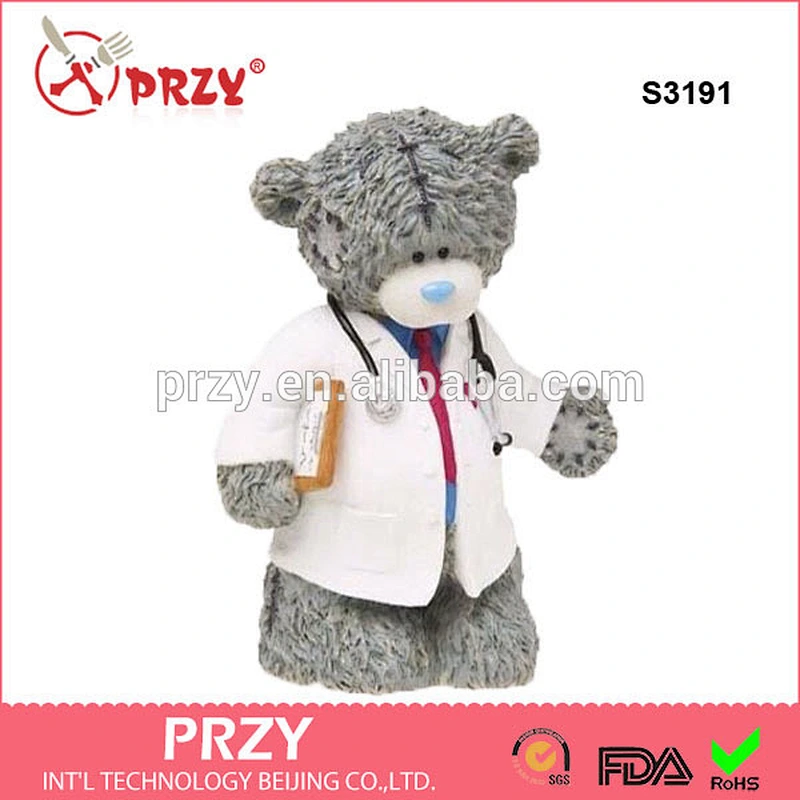S3191 best sale Doctor Teddy Bear Soap Mold 3d Teddy Medical Doctor Resin Molds