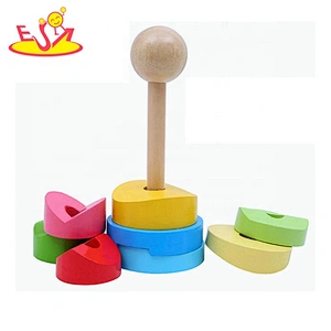 Hot sale colorful wooden baby building blocks for education W13D211