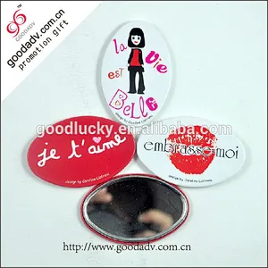 Wholesale beautiful pocket round mirror tin mini mirror gifts