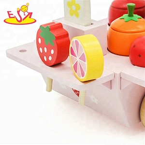 Best sale baby mini wooden ice cream truck toy for pretend play W10B080