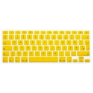 Custom danish design Danish Language Silicone Keyboard Cover laptop skin printer for MacBook Retina 12