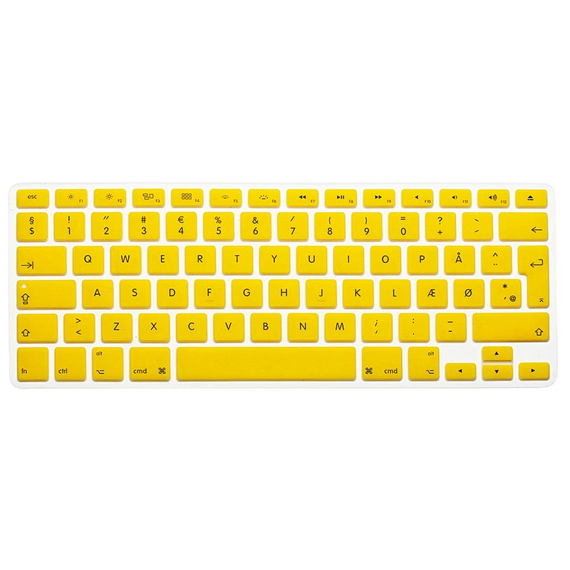 Custom danish design Danish Language Silicone Keyboard Cover laptop skin printer for MacBook Retina 12
