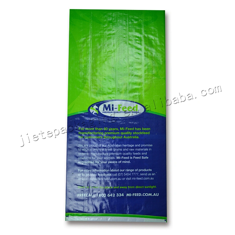 Professional manufacture plastic pp woven horse feed bag 20kg