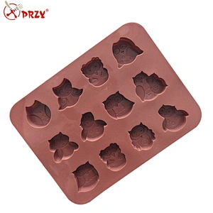 12 cavity owls silicone chocolate mold silicone barking mold food grade kitchen tools sell in Beijing