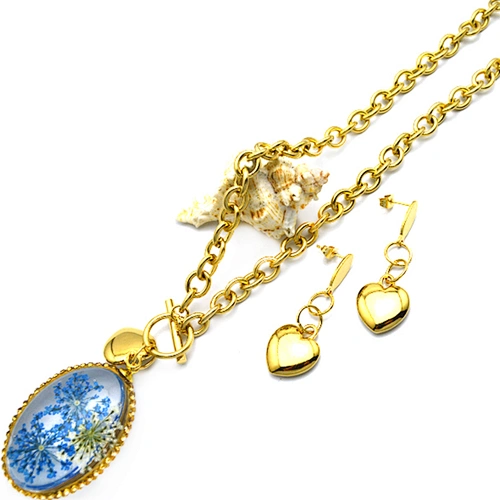 gold plated jewelry set