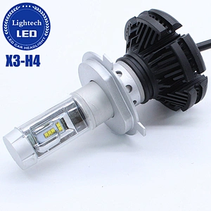 Cheap X3 GT9 Headlights Super bright H4 H7 H11 white yellow blue 3 color sleeve 4500k 6000k 6500k 9007 hb13 hb5 H7 LED Headlight