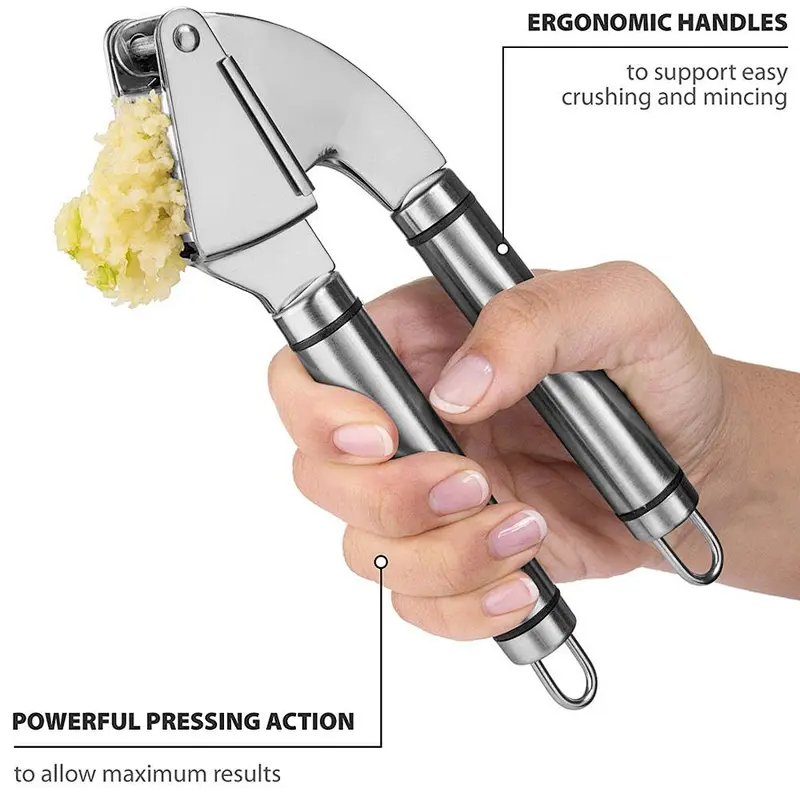 High Quality Professional Garlic Press and Peeler Set