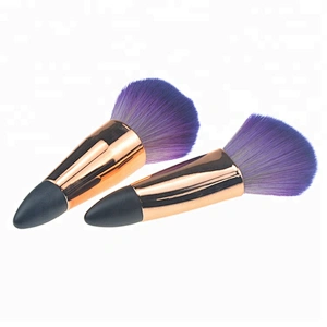 Wholesale 6pcs beauty makeup brushes soft purple hair portable foundation makeup brush sets