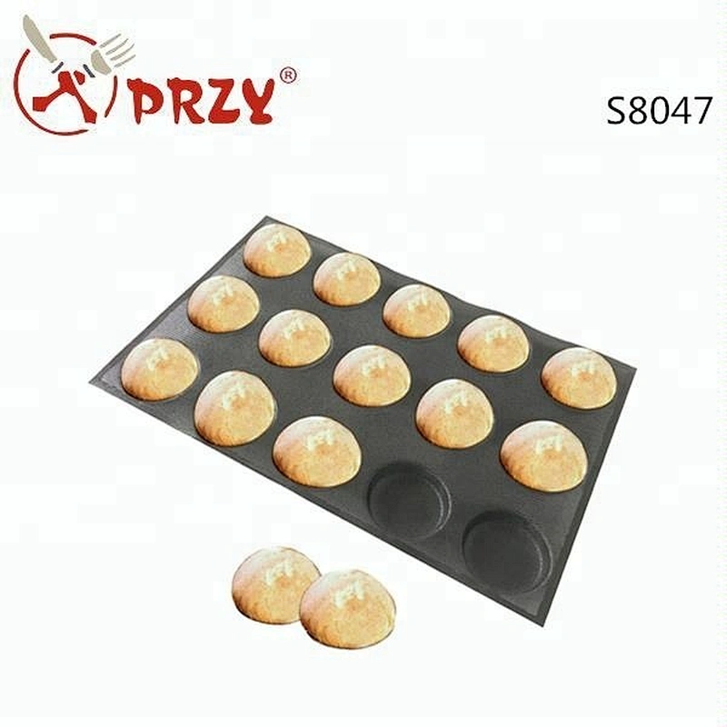 American style 400*60MM Silicone Baking Pan Bread Mold Burger bun Silicone Bakeware Cake Pan Molds