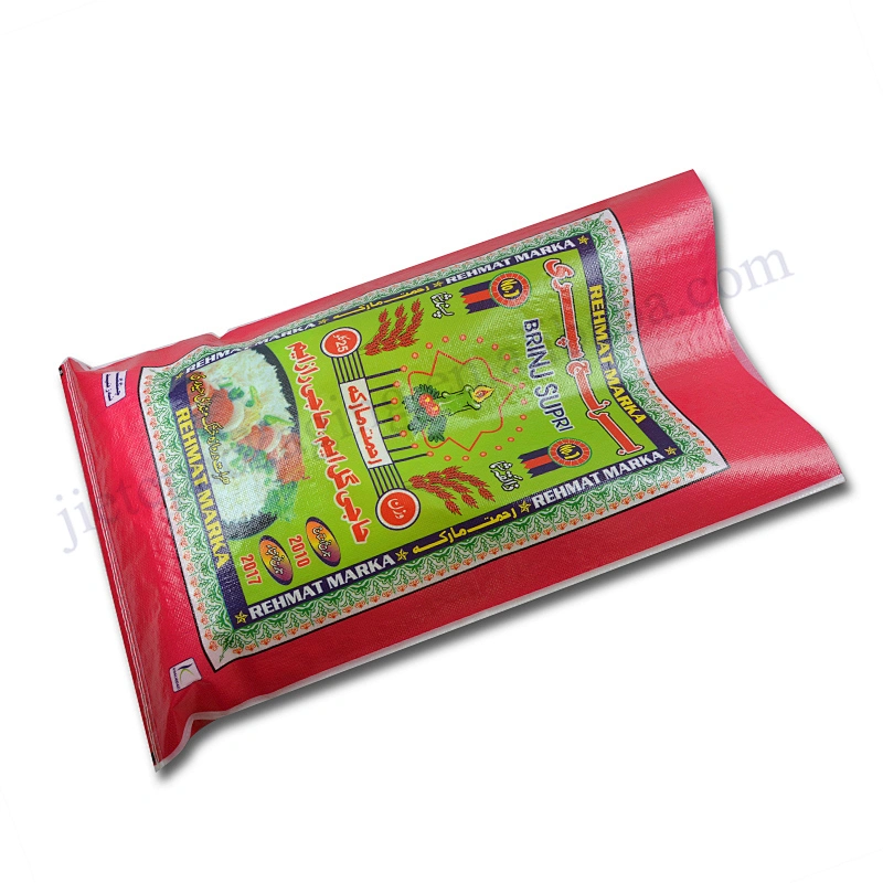 100% virgin plastic 25kg pp woven basmati rice packaging bag export Pakistan