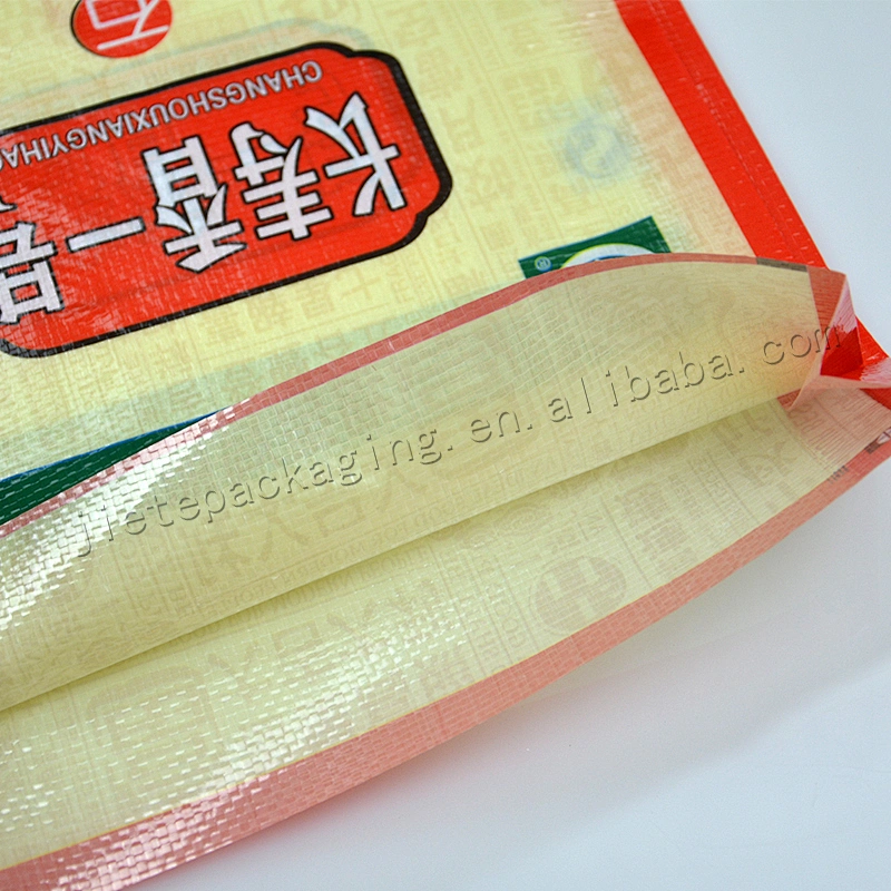 Customized transparent plastic bopp laminated 5kg pp woven rice bag