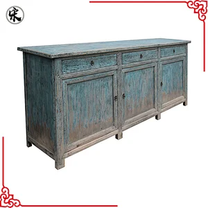 chinese antique reproduction distressed shabby chic buffet furniture