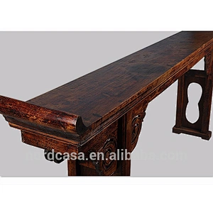 Chinese antique style wooden carved altar table