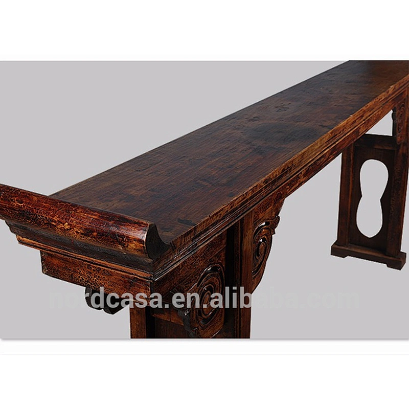 Chinese antique style wooden carved altar table