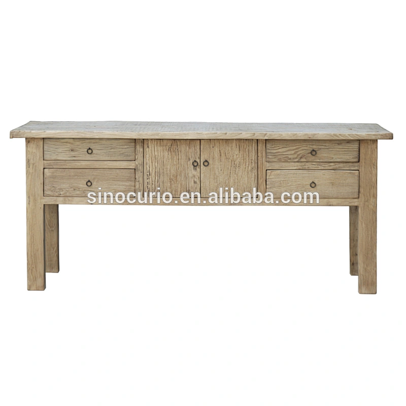 Antique hobby lobby classic furniture rustic recycle elm wood console table