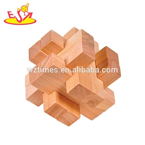 Wholesale hottest sale wooden interlocking toy for children's training W11C039