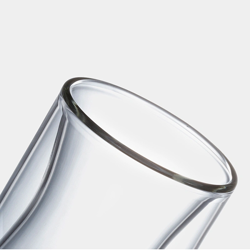 OEM ODM Custom Heat Resistant Creative Double Wall High Borosilicate Glass Reusable Cup Handmade Beer Cup