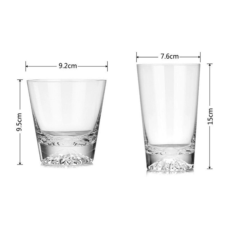 Creative snow mountain cup glass beer cup whiskey wine cup
