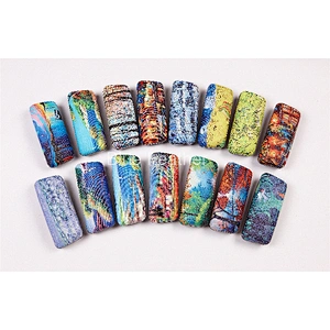 Stylish Oil Painting Pu Leather Hard Optical Case for Everyday Use