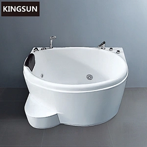 K-8856 Guangzhou Kingsun Very Small Whirlpool Round Outdoor Spa Bathtub Acrylic