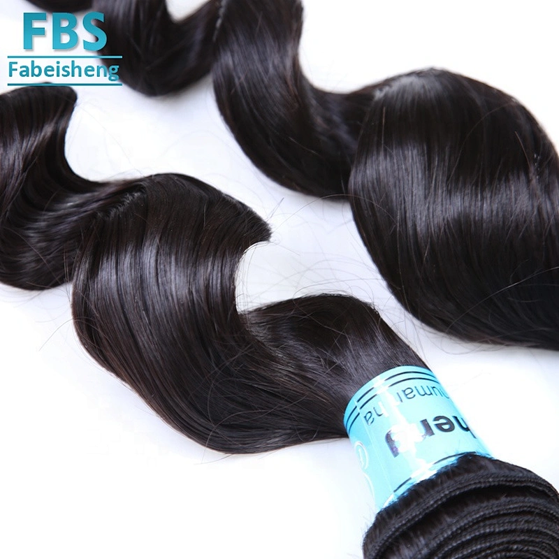 100% virgin human hair cuticle aligned hair wave loose curly in stock