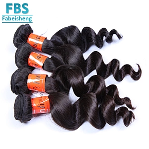 2018 FBS hot selling 100% loose curly wholesale price human hair bundles