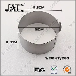 Commercial Stainless Steel Square Mousse Ring
