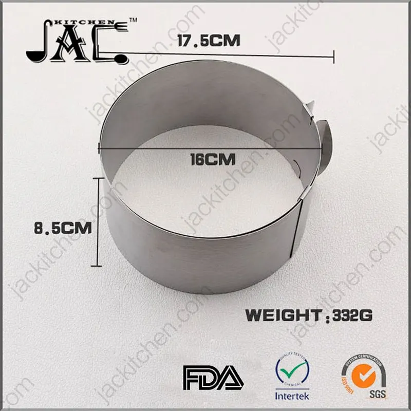 Commercial Stainless Steel Square Mousse Ring
