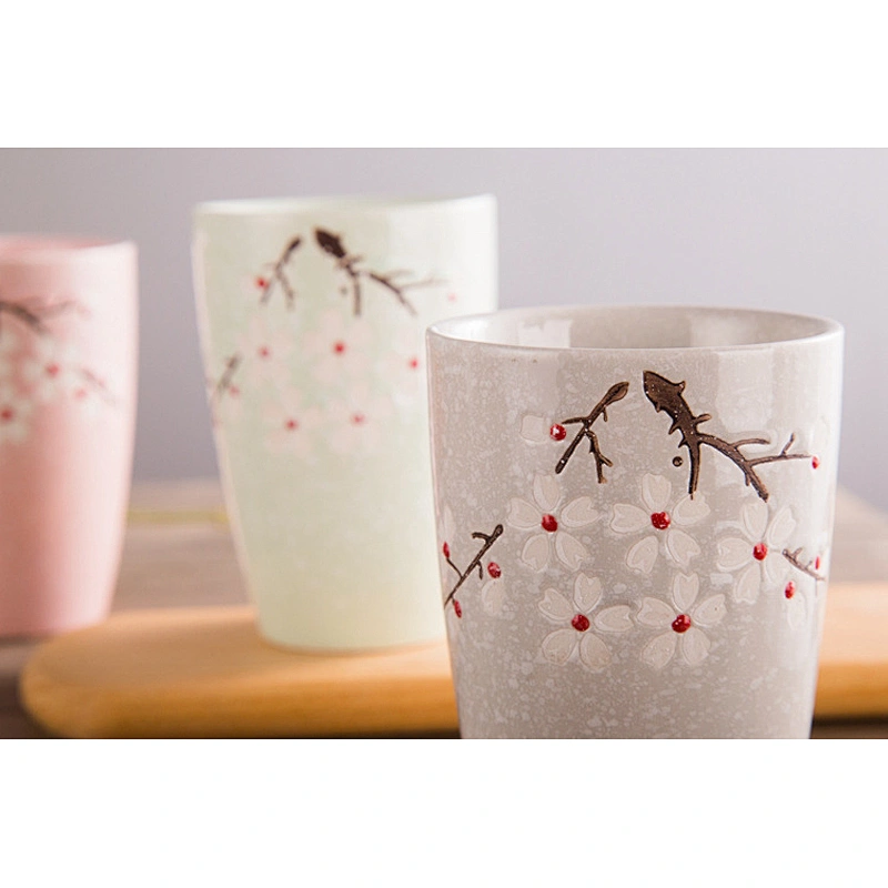 Ceramic Tea Cup Set Creative Japanese and Korean Style Cold Water Kettle Set Coffee Milk Cup