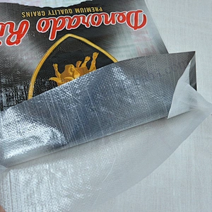 Transparent plastic 100% pure pp woven rice bag for grain,bean,corn seed,peanut,sunflower seed