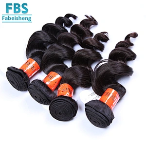 2018 FBS hair labels bundle natraul black hair loose curly hair extension