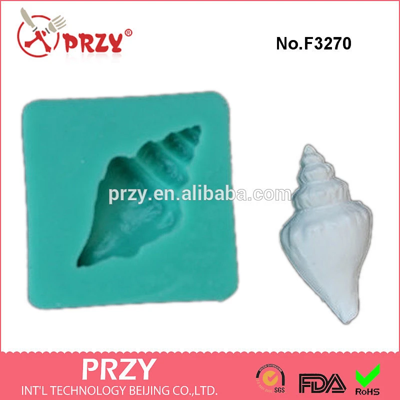 F3270 conch Silicone fondant Mold Small Marine Mold Sugarcraft Cake Decorating Fondant fimo mould