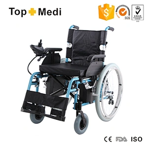 Rehabilitation Therapy Supplies aluminum alloy frame foldable Handicapped Electric Wheel chair Prices