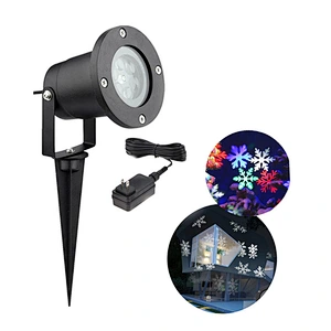 Outdoor led lawn light Waterproof Holiday Lighting Garden Christmas Snowflake projector