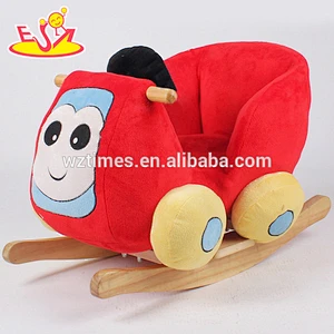 2018 Hottest promotional wooden baby toys customized animal plush toy for sale W16D068