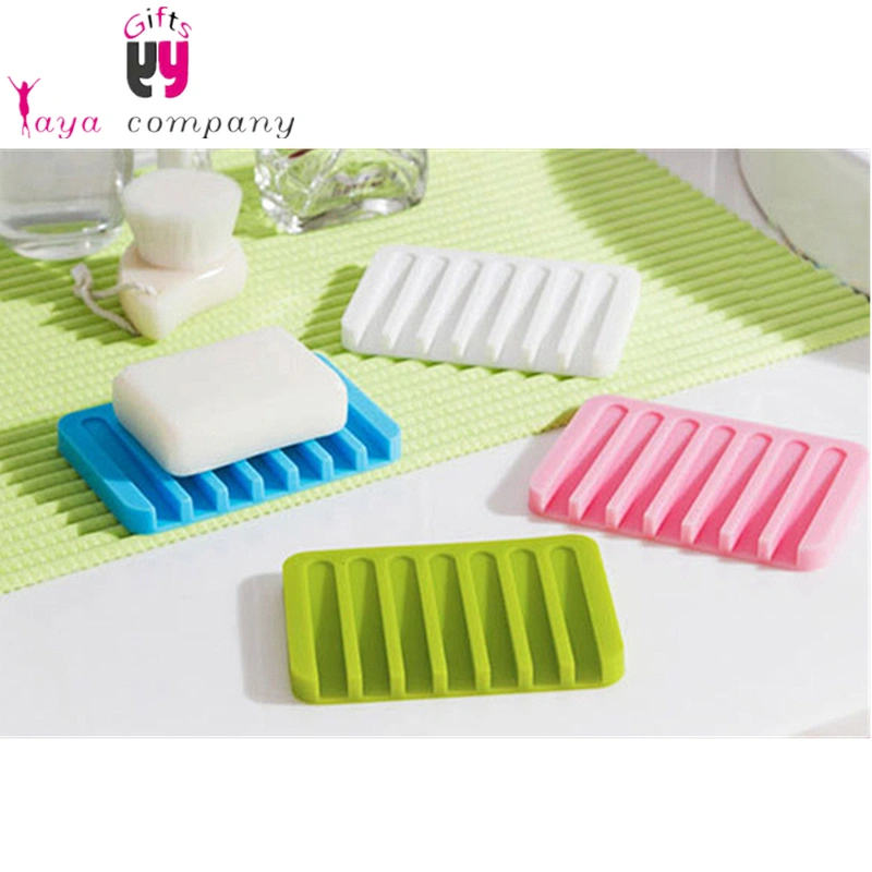 Amazon Hot Sale Silicone Soap Dish Holder For Shower Bathroom Kitchen Holder