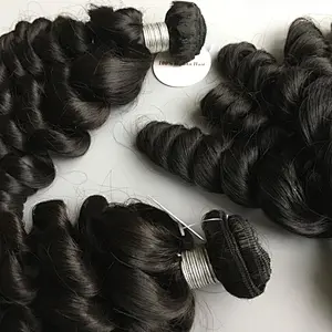 Newest fashion style 12 14 16 18 20 22 24 26 inch  unprocessed indian hair loose wave bundles