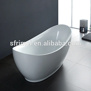 Florida Classic Freestanding  Clear Acrylic Soaking Bathtub Oval Bathtub