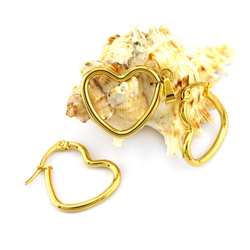 heart-shaped jewelry set
