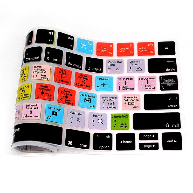 after effects keypad skin Shortcut Silicone Keyboard Covers custom laptop keypad cover For Magic keyboard