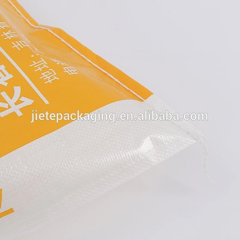 yellow pp poly woven new pig livestock animal feed feedstuff bags 50kg 25kg
