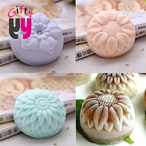 BPA free cakes cookies chocolate soap mold silicone mold flower