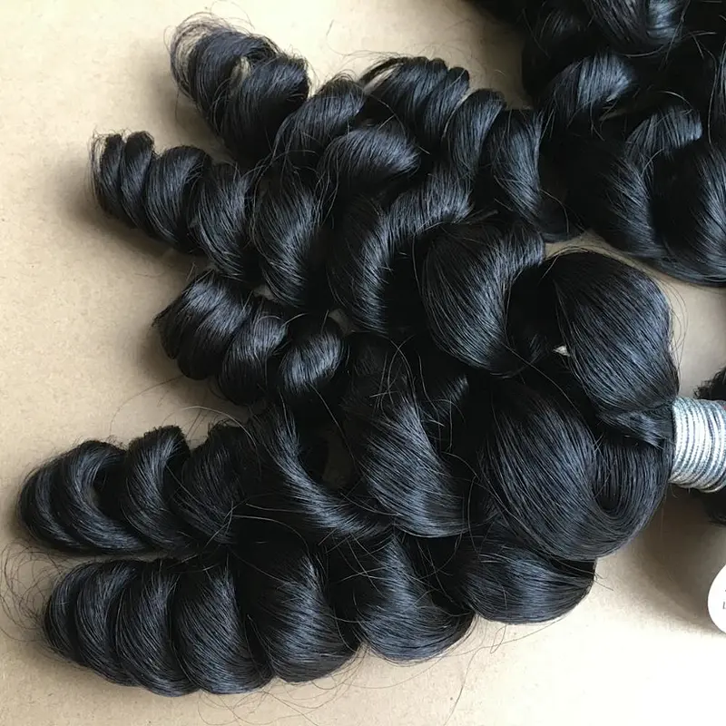 New arrival 12 inch to 26 inch loose wave virgin indian hair wholesale raw indian temple hair