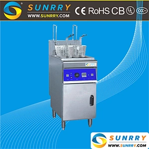 2018 new product stainless steel automatic induction aut-lift deep fryer with timer